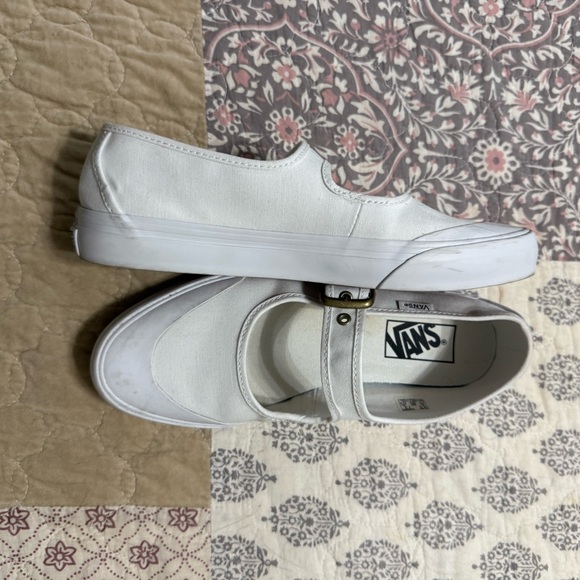 Vans White Mary Jane Shoes - Picture 2 of 5